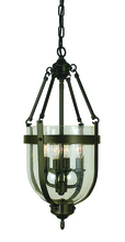 Framburg 1014 BN - 4-Light Brushed Nickel Hannover Mini-Chandelier