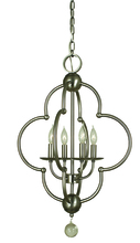 Framburg 1160 BN - 4-Light Brushed Nickel Quatrefoil Dining Chandelier