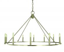 Framburg 5652 BN - 12-Light Brushed Nickel Midtown Dining Chandelier