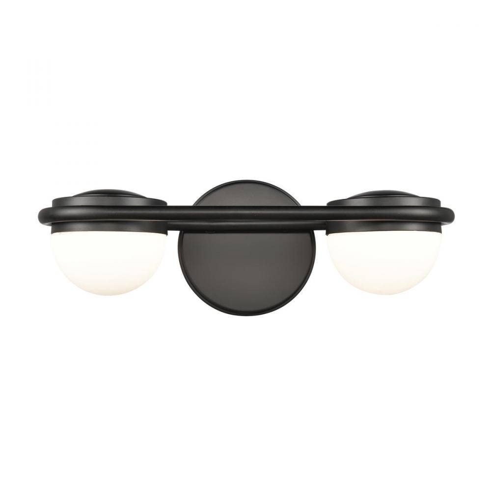 Nelly 14'' Wide 2-Light Vanity Light - Matte Black