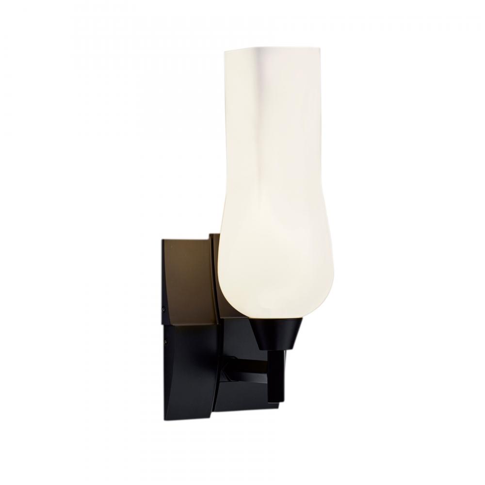 Fleur 14'' High 1-Light Sconce - Matte Black