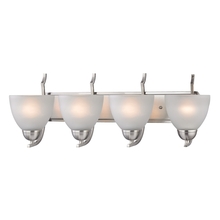 ELK Home 1464BB/20 - Thomas - Kingston 4-Light Vanity Light in Brushed Nickel with White Glass