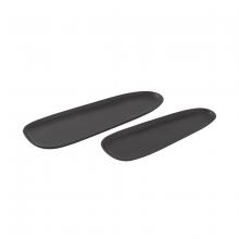 ELK Home H0897-9845/S2 - Blain Tray - Set of 2 Matte Black (2 pack)